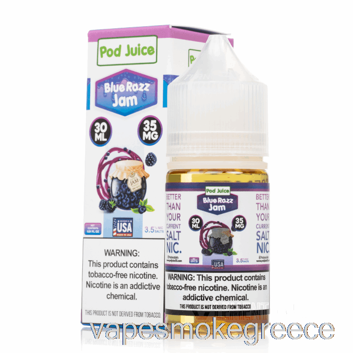 Vape Greece Blue Razz μαρμελάδα - χυμός λοβού - 30ml 35mg